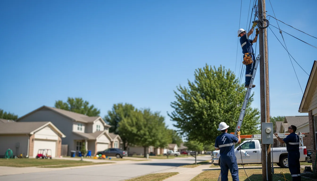 Residential electrician providing installation services in New Leipzig, ND